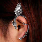 Earrings Retro Vintage Gothic Rock Punk Twine Dragon Shape Ear Cuff