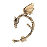 Earrings Retro Vintage Gothic Rock Punk Twine Dragon Shape Ear Cuff