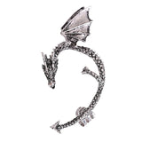 Earrings Retro Vintage Gothic Rock Punk Twine Dragon Shape Ear Cuff