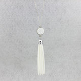 NECKLACES & PENDANTS Acrylic Blank Disc Long Chain Pendant