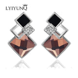 Earrings Hot Fashion Brincos Vintage Long Square Crystal
