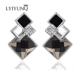 Earrings Hot Fashion Brincos Vintage Long Square Crystal
