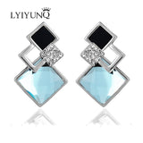 Earrings Hot Fashion Brincos Vintage Long Square Crystal