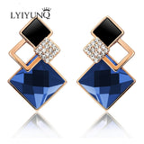 Earrings Hot Fashion Brincos Vintage Long Square Crystal