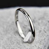 Rings Titanium Steel  Rose Gold  Anti-allergy Smooth  Simple Wedding Couples