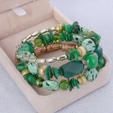 Wristband Bohemia Beads Natural Stone Charm Bracelets & Bangles