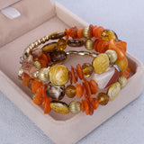 Wristband Bohemia Beads Natural Stone Charm Bracelets & Bangles