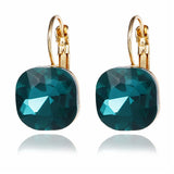 Earrings Fashion Gold Color Square Stud