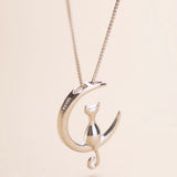 NECKLACES & PENDANTS Fashion Cat Moon Pendant