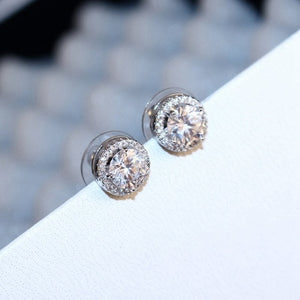 Earrings High Quality Round Cubic Zircon