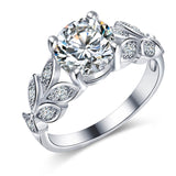 Rings  Wedding Crystal Silver Color