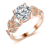 Rings  Wedding Crystal Silver Color