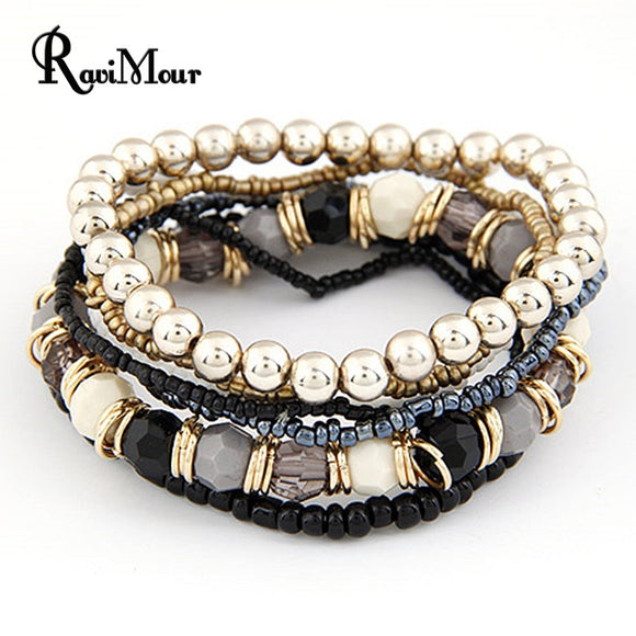 BANGLE Bohemian Fashion Jewelry MutiLayer Beads Bracelets