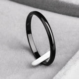 Rings Titanium Steel  Rose Gold  Anti-allergy Smooth  Simple Wedding Couples