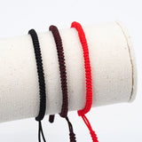 BANGLE Black Red Tibetan Buddhist Good Lucky Charm Tibetan Bracelets