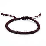 BANGLE Black Red Tibetan Buddhist Good Lucky Charm Tibetan Bracelets