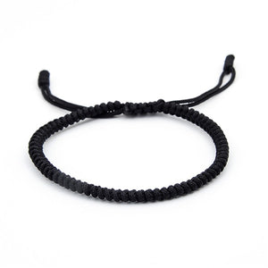BANGLE Black Red Tibetan Buddhist Good Lucky Charm Tibetan Bracelets