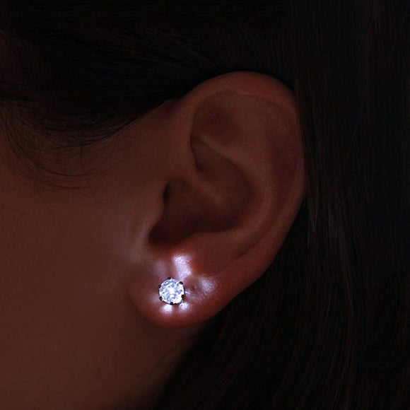 Earrings 1PCS Crown Charm LED Earring