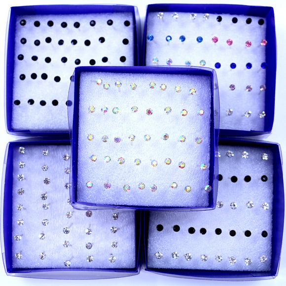 Earrings WLP pairs/set crystal Stud
