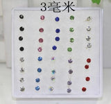 Earrings WLP pairs/set crystal Stud