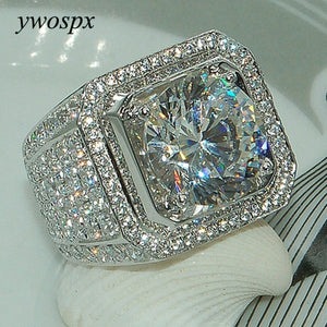 Rings Luxury Full Crystal Big Stone AAA Cubic Zirconia