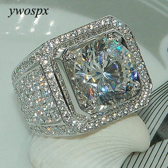 Rings Luxury Full Crystal Big Stone AAA Cubic Zirconia