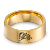 Rings Gold Black Color Silver Stainless Steel Men Game