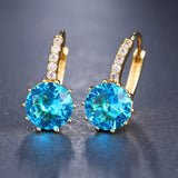 Earrings Fashion 10 Colors AAA CZ Element Stud