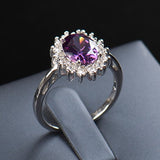 Rings 2.0Ct Fasion Real Solid 925 Sterling Silver