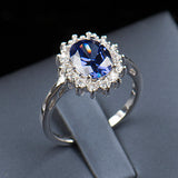 Rings 2.0Ct Fasion Real Solid 925 Sterling Silver