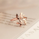 Rings Charms Two colors Olive Tree Branch Leaves Open