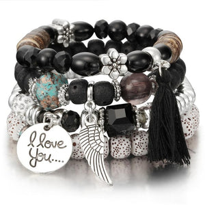 WRISTBAND Crystal Bead Bracelets