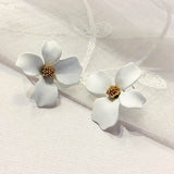 Earrings New Korean Style Spray Paint Big Flower Stud