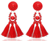 Earrings  Bohemian Long Statement Tassel Drop