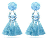 Earrings  Bohemian Long Statement Tassel Drop