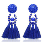 Earrings  Bohemian Long Statement Tassel Drop