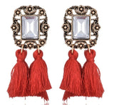 Earrings  Bohemian Long Statement Tassel Drop