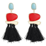 Earrings  Bohemian Long Statement Tassel Drop