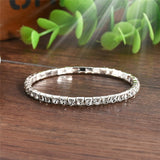 Wristband 5 Styles Woman Bracelet Crystal Rhinestone Stretch Bracelet Bangle