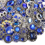 BANGLE 10pcs/lot Wholsale 18mm Snap Jewelry Mixed Styles Snap Buttons Fit Snap Bracelet
