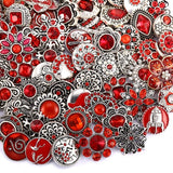 BANGLE 10pcs/lot Wholsale 18mm Snap Jewelry Mixed Styles Snap Buttons Fit Snap Bracelet