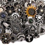BANGLE 10pcs/lot Wholsale 18mm Snap Jewelry Mixed Styles Snap Buttons Fit Snap Bracelet