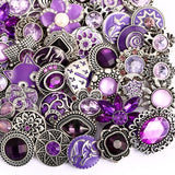 BANGLE 10pcs/lot Wholsale 18mm Snap Jewelry Mixed Styles Snap Buttons Fit Snap Bracelet