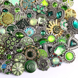 BANGLE 10pcs/lot Wholsale 18mm Snap Jewelry Mixed Styles Snap Buttons Fit Snap Bracelet