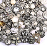 BANGLE 10pcs/lot Wholsale 18mm Snap Jewelry Mixed Styles Snap Buttons Fit Snap Bracelet