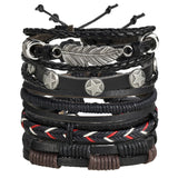 WRISTBAND 17KM Vintage Multiple Charm Bracelets Se