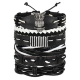 WRISTBAND 17KM Vintage Multiple Charm Bracelets Se
