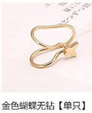 Earrings  Cuff U Star Moon Earring Punk Minimalist