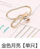 Earrings  Cuff U Star Moon Earring Punk Minimalist