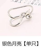 Earrings  Cuff U Star Moon Earring Punk Minimalist